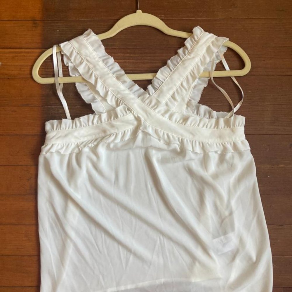 Jcrew White Crisscross Blouse